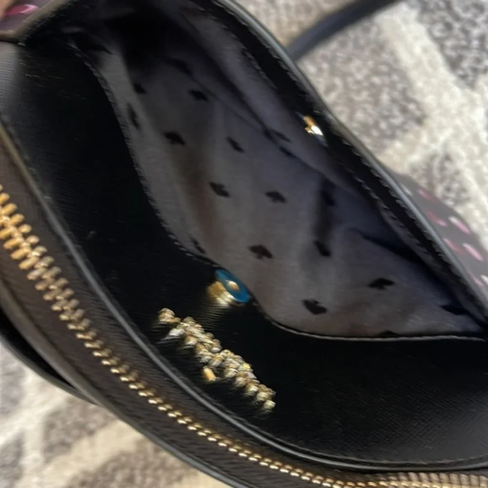 Kate Spade Payton Dome Crossbody with Fiesta Dot Black Multi
